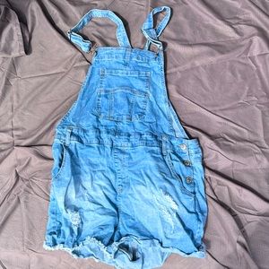 Forever 21 Short Denim Jean Overalls 3XL